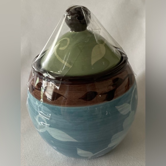 Gorgeous EUC PFALTZGRAFF Rare Retired Patio Garden Sugar Bowl & Lid HTF - Picture 4 of 8